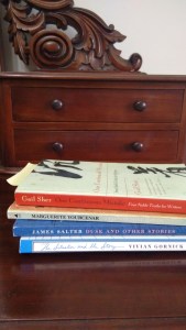 books on Victorian mahogoney dressing table