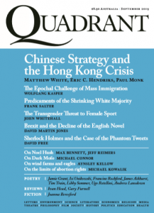 Quadrant magazine cover September 2019